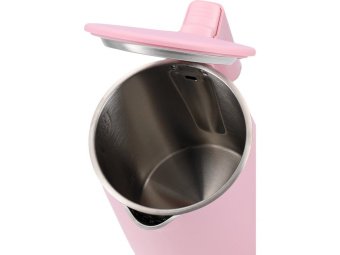 Електрочайник з термостатом з нержавіючої сталі LUND 1,5 л, розовий, 2200 Вт, живл від мережі 230 В