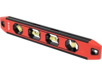 Рівень "TORPEDO" з алюмінієвим корпусом YATO: L= 300 мм. 4 капсули, магніт [45]