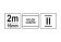 YATO Рулетка YATO: L=2м x16 мм, з сталевою стрічкою, нейлоновим покриттям, подвійним блокуванням  | 