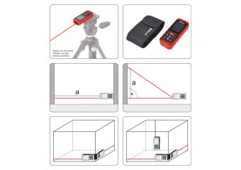 YATO Дальномір лазерний YATO, 10 режимів,з діапазоном 0.2- 60 м, похибка ±2 мм, 20 вимірів в памяті 