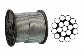 Трос  1,0 мм DIN 3053 (1x19) ЦБ