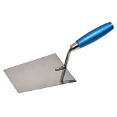 Кельма чотирикутна сталева з нержавіючим покриттям 180х120мм Favorit | 06-147