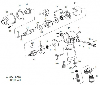 KING TONY Комплект настройки (сост.8(2),10,11,16,22(6),27,35,36) для 33411-020 | 33411-CTK