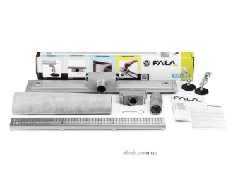 FALA Трап підлоговий для душу з нержавіючої сталі "TOCANTINS" ; 30х 7х 5,2 см  | 75367