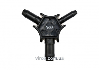 YATO Калібратор трійник для труб PEX-AL-PEX або PERT-AL-PERT Ø= 16, 20, 26 мм  | YT-22374