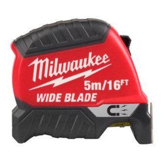 MILWAUKEE Рулетка магнітна WIDE BLADE MAGNETIC (Gen2), 5м/16фт (35мм)