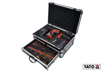 YATO Набор шуроповерт-дрель + свердла 126 предметов YATO YT-44250