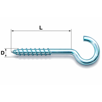 Шуруп-гачок С  7х 55 