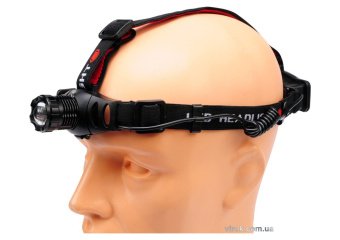 YATO Ліхтар діодний 3 Вт водонепроникний YATO на чоло на батарейки 3х ААА, 3 режими світла,  | YT-08