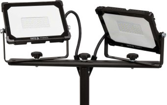YATO Прожектори з SMD-діодним випромін. YATO: 2x 30 Вт, 230 В, x2850 Lm, на штативі h= 0.6-1.22 м  |