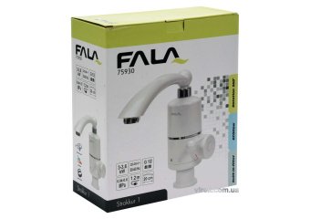 FALA Нагрівач води проточної мереж до 60°С,3кВт,тиск 0,04-0,6MPa, гусак l=20см нижнє під'єднання | 7