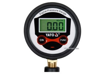 YATO Пістолет для накачування шин YATO з цифровим LCD манометром P ≤ 0.8 MPa, Ø= 1/4"  | YT-23702