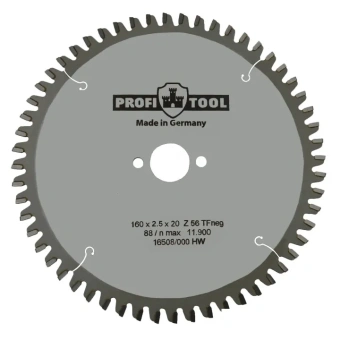 Диск пильный по алюминию 216х3.2х2.6х30 мм, Z=64, форма зуба TFneg, поперечный рез PROFITOOL