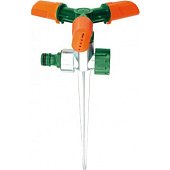FLO Зрошувач обертовий 3-сторонній на кілку, до шлангу 1/2", ABS-пластик + цинк  | 89263