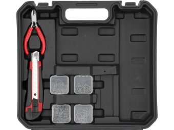 Паяльник для пластика YATO акумул. Li-Ion 18 В 2 АГод, 60 Вт, макс. t= 500ºC у футлярі з обладнанням