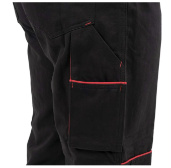 YATO Комбінезон робочий COMFY YATO розмір XL, чорно-червоний, 9 кишень, 100% бавовна  | YT-79254
