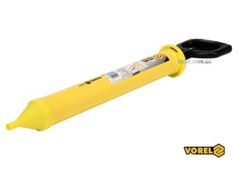 VOREL Шприц для нанесення будівельних сумішей : корпус Ø=60 мм, сопло Ø=10мм. l=660мм, пластиков  | 