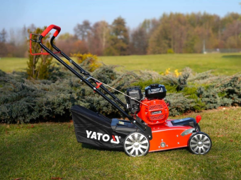 Аератор/Скарифікатор бензиновий YATO: 3,5кВт, шир- 38см, глиб- 8-12мм, збір.- 40 л