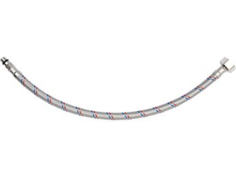 Шланг водопровідний з опліткою з нерж сталі FALA l= 400мм Ø= 8/12, з'єдн F-1/2" х M-M10x1- 17мм 1МПа