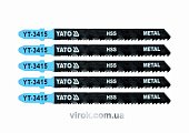YATO Полотно для електролобзика(метал) YATO : 24-10TPI, L= 100 мм, Уп. 5 Шт.  | YT-3415
