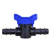 Кран прохідний для крапельної трубки d 16мм Україна | 72-861