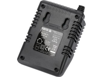 Зарядний пристрій YATO для акумуляторів Li-Ion 18 В, 2,2А від мережі 230 B [24]