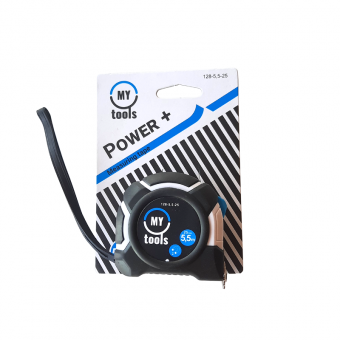 My Tools 128-5,5-25 Рулетка вимірювальна Power+, 5,5м х25мм
