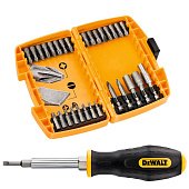 Набір біт і насадок DeWALT, Ph, Pz, Torx, Slotted, L = 25 мм, головки,  викрутка, 30 шт, бокс