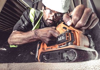 Шліфмашина стрічкова безщіткова акумул. AEG: 18 В Li-Ion, шліф.стрічка - 457х75 мм (БЕЗ АКУМУЛЯТОРА)