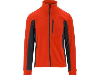 Кофта флісова утеплена робоча з поліестеру YATO розмір M, червоно-чорна, 3 кишені [10]