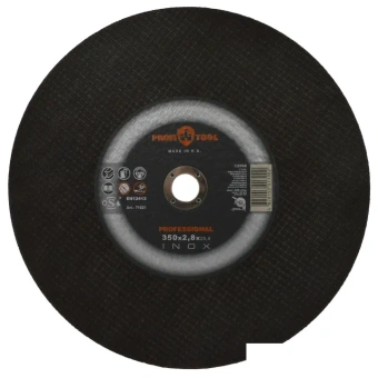 Круг отрезной по металлу PROFITOOL INOX PROFESSIONAL 350х2.8х25.4 мм, 20A30P-BF, F41, 4400 об/мин