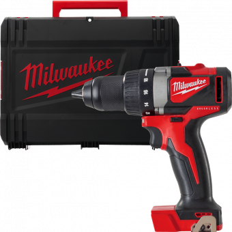 MILWAUKEE Дриль-шурупокрут акумуляторний , M18 BLDD2-0X, 82Нм (HDкейс) | 4933464514