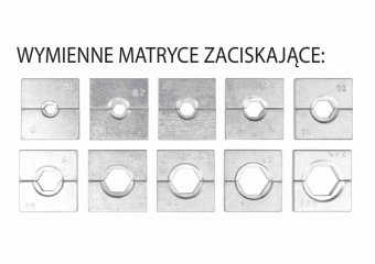 YATO Кліщі ручні гідравлічні YATO для обтискання проводів S= 10-120 мм², l= 415 мм,  | YT-22860