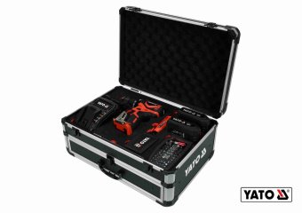 YATO Набор шуроповерт-дрель + свердла 126 предметов YATO YT-44250