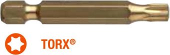 USH Насадка викруткова ISOTIN TORX T25 x 50 мм Torsion. титанова подовжена, Уп. 10 шт. | UUSG0203657