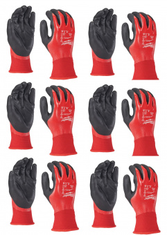 MILWAUKEE Рукавиці з повним покриттям з опором порізам 1/A рівня, 8/M, (12шт) | 4932493224