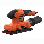 Шліфмашина вібраційна BLACK+DECKER, 150 Вт, 15000 об/мин, 90х187 мм, амплітуда 2 мм, вага 1.4 кг