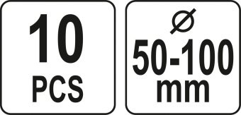 YATO Засоби для встановлення поршневих кілець YATO Ø=50-100 мм, 10 елем.  | YT-06373