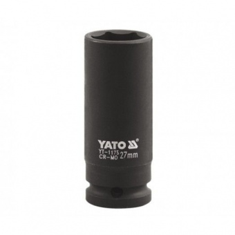 YATO Головка торцева ударна 6-гранна YATO : подовжена, квадрат 1", М= 32 мм, L= 90 мм  | YT-1177