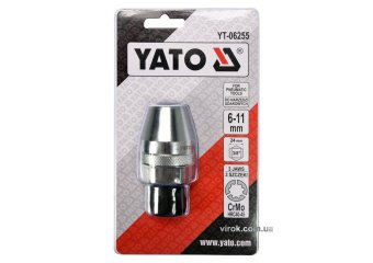 YATO Шпилькокрут ударний цанговий : 3/8", для Ø= 6-11 мм, Cr-Mo, для ударних гайковертів