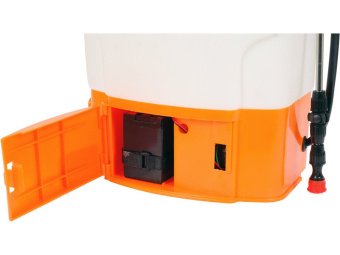 FLO Оприскувач акумуляторний ранцевий : 12В, 8 АГод, бак- 16 л, продукт.- 3 л/хв  | 89611