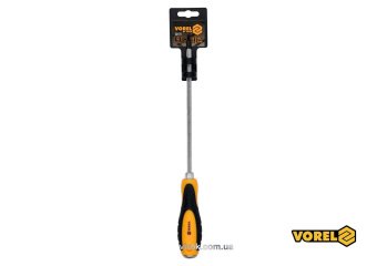 VOREL Викрутка хрестова ударна з 6-гранним стержнем : PH2 х 200 мм, HRC 38-46, Cr-V  | 62174