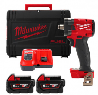 MILWAUKEE Гайкокрут акумуляторний 1/2" , M18 FIW2F12-502X, 339Нм  | 4933478444