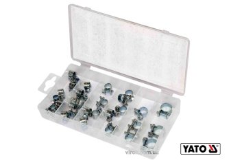 YATO Хомути гвинтозатяжні металеві YATO : Ø= 6-16 мм, 30 шт  | YT-06783