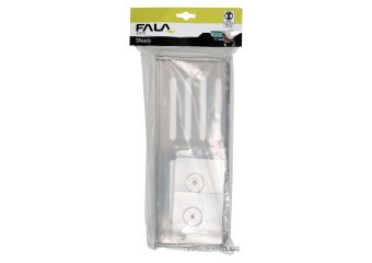 Полка для санвузлів FALA приклейовальна на 2-сторонньому скотчі 3М; 300х40х115 мм [30]