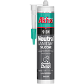 Силикон нейтральный санитарный Akfix 918N белый 280мл
