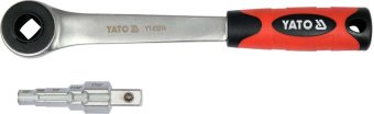 YATO Ключ ступеневий з тріщаткою YATO: квадрат 1/2" для головок 3/8", 29/68", 1/2", 21/32", 27/32"  