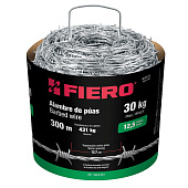Fiero ALPU12-30 Дріт колючий d2,4мм, бухта 300м, 30 кг
