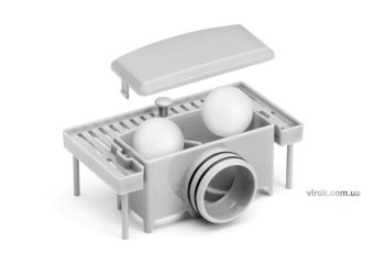 FALA Трап підлоговий для душу з нержавіючої сталі "BLACK GLASS" ; 80х 7х 7 см  | 75388