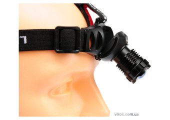 YATO Ліхтар діодний 3 Вт водонепроникний YATO на чоло на батарейки 3х ААА, 3 режими світла,  | YT-08